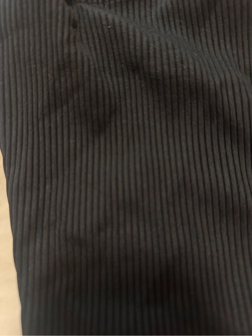 Ribbed Black Bike Shorts